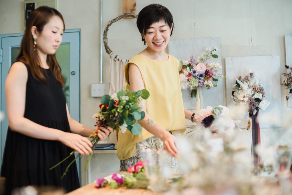 ワークショップ 花 アーティフィシャルフラワー